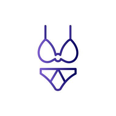 Bikini simge vektör çizim