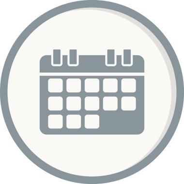 Takvim web simgesi, ajanda illüstrasyonu 
