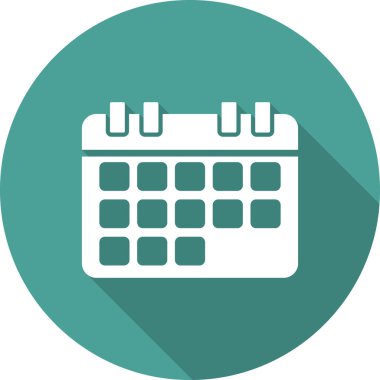 Takvim web simgesi, ajanda illüstrasyonu 
