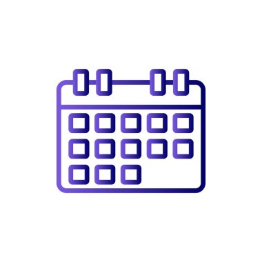 Takvim web simgesi, ajanda illüstrasyonu 