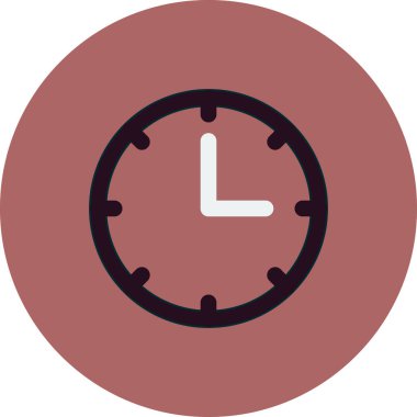 Saat simgesinin vektör illüstrasyonu