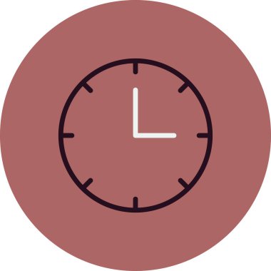 Saat simgesinin vektör illüstrasyonu