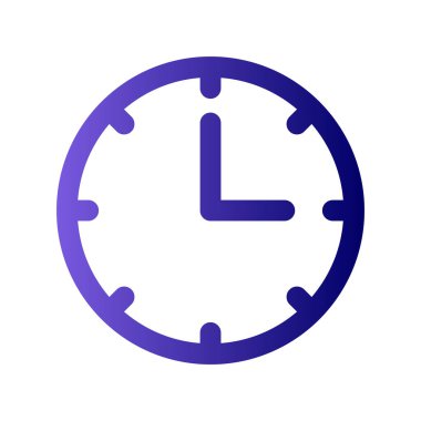 Saat simgesinin vektör illüstrasyonu