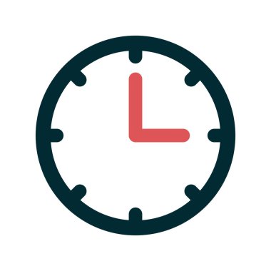 Saat simgesinin vektör illüstrasyonu