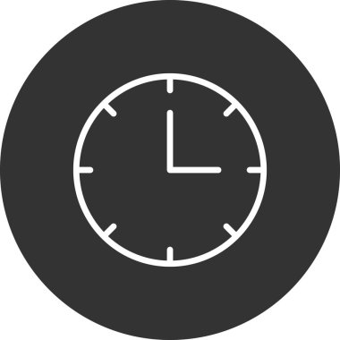 Saat simgesinin vektör illüstrasyonu