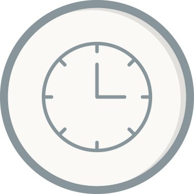 Saat simgesinin vektör illüstrasyonu