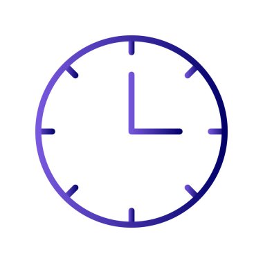 Saat simgesinin vektör illüstrasyonu