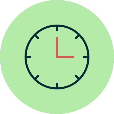 Saat simgesinin vektör illüstrasyonu