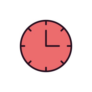 Saat simgesinin vektör illüstrasyonu