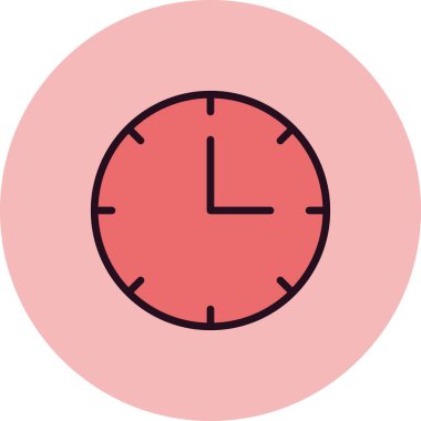 Saat simgesinin vektör illüstrasyonu