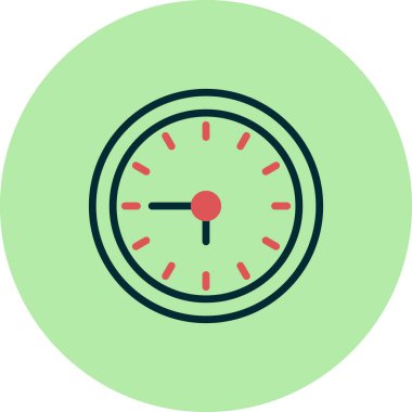 Saat simgesinin vektör illüstrasyonu