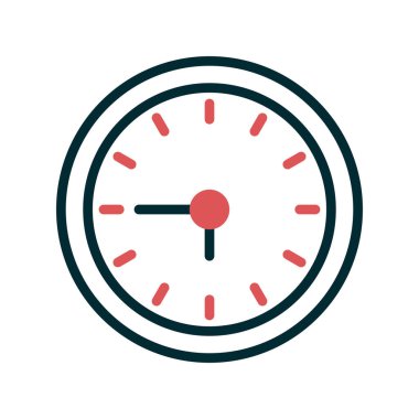 Saat simgesinin vektör illüstrasyonu