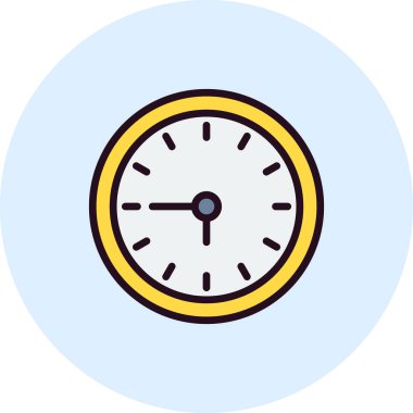 Saat simgesinin vektör illüstrasyonu