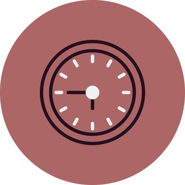 Saat simgesinin vektör illüstrasyonu