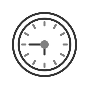 Saat simgesinin vektör illüstrasyonu