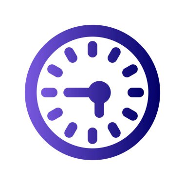 Saat simgesinin vektör illüstrasyonu