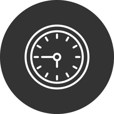 Saat simgesinin vektör illüstrasyonu