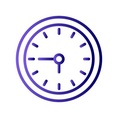 Saat simgesinin vektör illüstrasyonu