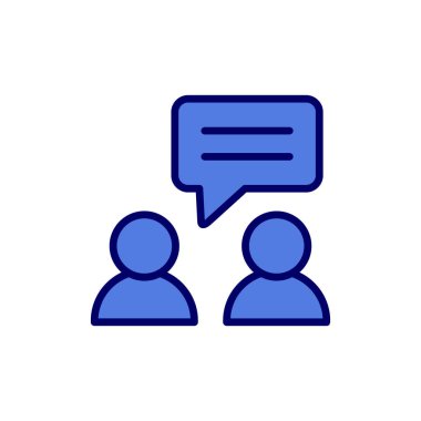 konuşma simge vektör çizim