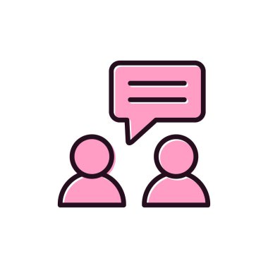 konuşma simge vektör çizim