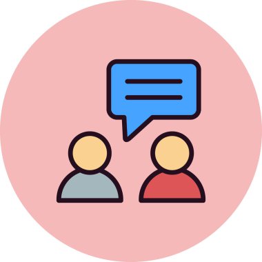 konuşma simge vektör çizim