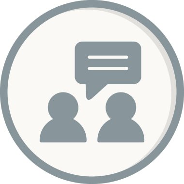 konuşma simge vektör çizim