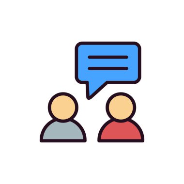 konuşma simge vektör çizim