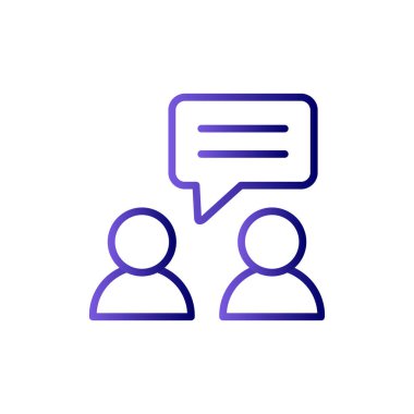 konuşma simge vektör çizim