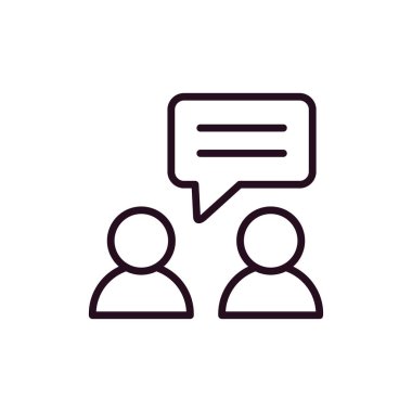 konuşma simge vektör çizim