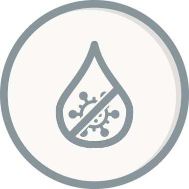 Covid 19 simge vektör illüstrasyonu