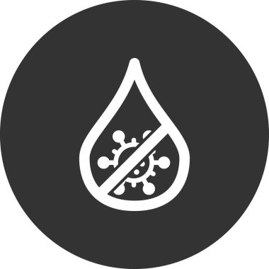 Covid 19 simge vektör illüstrasyonu