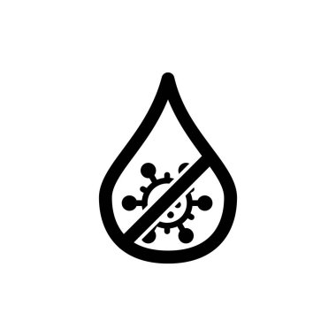 Covid 19 simge vektör illüstrasyonu