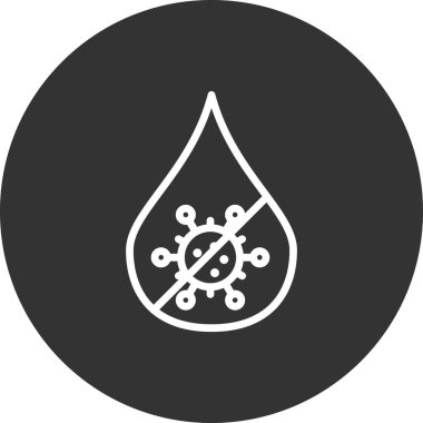 Covid 19 simge vektör illüstrasyonu