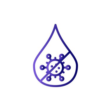 Covid 19 simge vektör illüstrasyonu