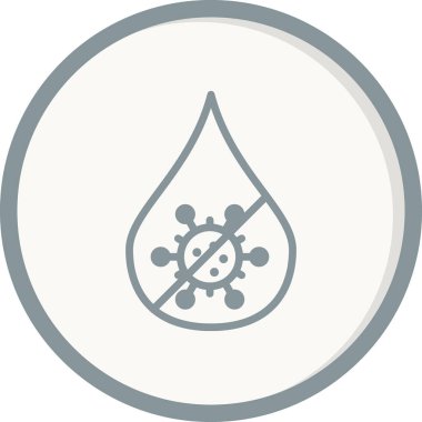 Covid 19 simge vektör illüstrasyonu