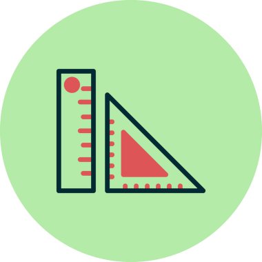 Geometri simgesi vektör illüstrasyonu