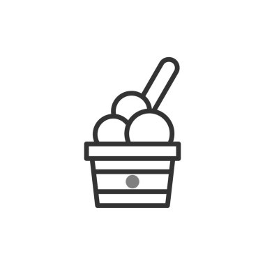 dondurma ikonu vektör illüstrasyonu