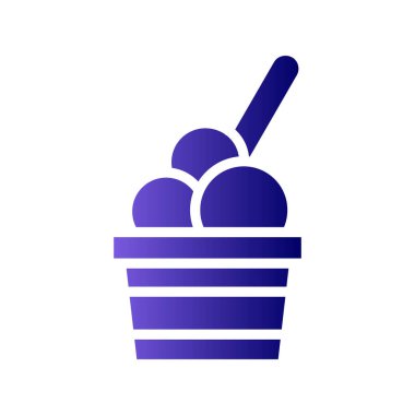 dondurma ikonu vektör illüstrasyonu