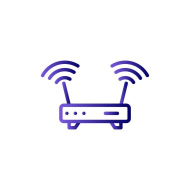 Modem. Web simgesi basit illüstrasyon