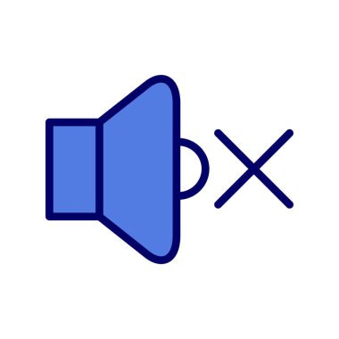 sessiz işareti, ses simgesi vektör çizimi yok