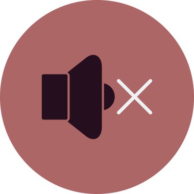 sessiz işareti, ses simgesi vektör çizimi yok