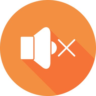 sessiz işareti, ses simgesi vektör çizimi yok