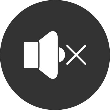 sessiz işareti, ses simgesi vektör çizimi yok