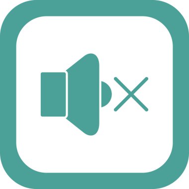 sessiz işareti, ses simgesi vektör çizimi yok