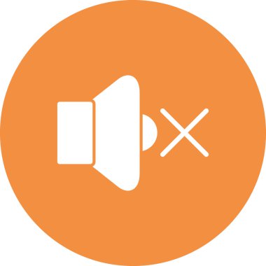 sessiz işareti, ses simgesi vektör çizimi yok