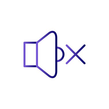 sessiz işareti, ses simgesi vektör çizimi yok