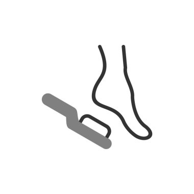 Pedikür ikon vektör illüstrasyonu