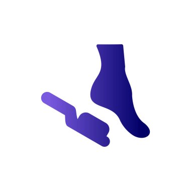 Pedikür ikon vektör illüstrasyonu