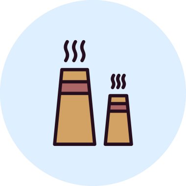 Reaktör simgesi vektör illüstrasyonu