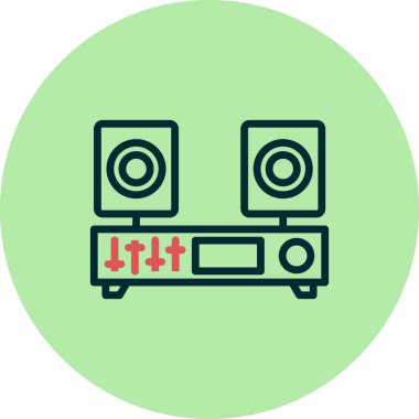 Vektör illüstrasyonu, simge ögesi arkaplanı